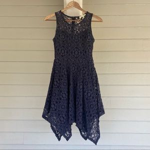 Monteau Navy Blue Lace Dress